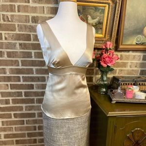 J. Crew Champagne colored silk tank